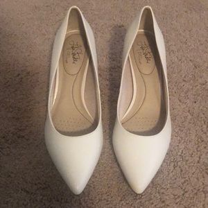 White pumps
